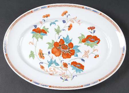 Hokusai  14" Oval Serving Platter