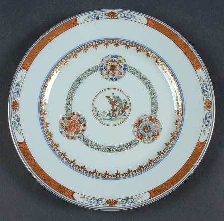 Houqua (Celadon Background) Salad Plate