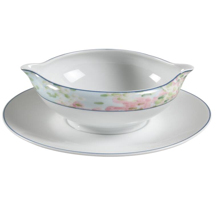Impressions Gravy Boat with Attached Underplate by Ceralene