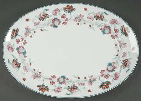 Indienne 14" Oval Serving Platter