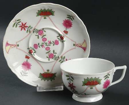 Indian Summer Footed Cup & Saucer Set