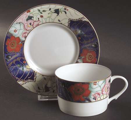 Jardin De Printemps Flat Cup & Saucer Set