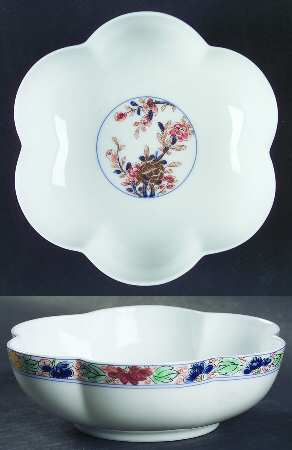 Koutani (White Background) Medium Melon Bowl