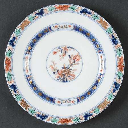 Koutani (White Background) Bread & Butter Plate