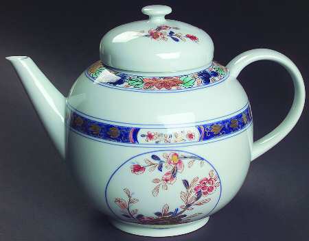 Koutani (Celadon Backgorund) Teapot & Lid