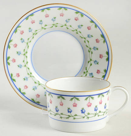 La Fayette Flat Cup & Saucer Set by Ceralene