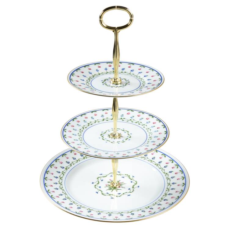 La Fayette 13 7/8"-14 1/4" 3-Tiered Serving Tray(DP,SP,BB) HC