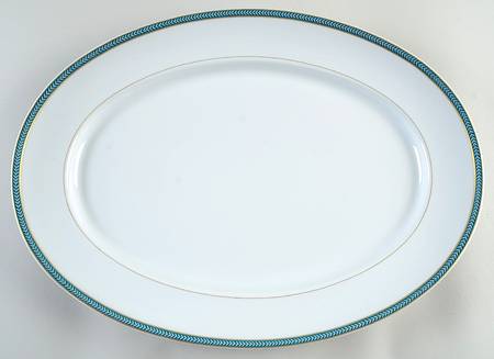 Laurier Blue 16" Oval Serving Platter
