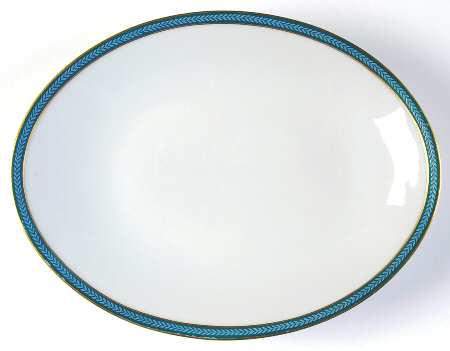 Laurier Blue 10" Oval Serving Platter