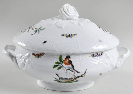 Les Oiseaux Oval Tureen & Lid