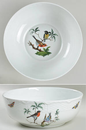 Les Oiseaux 9" Salad Serving Bowl