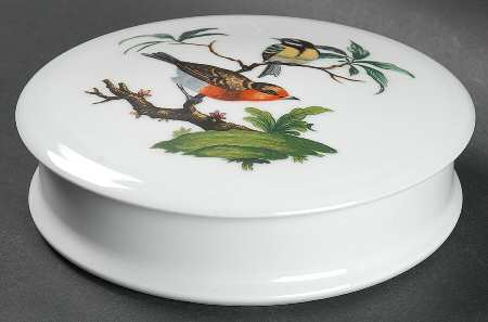 Les Oiseaux Powder Box with Lid