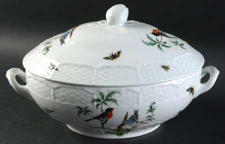 Les Oiseaux Oval Covered Vegetable