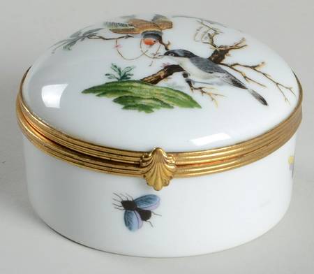 Les Oiseaux Round Hinged Box