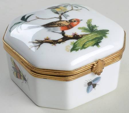 Les Oiseaux Octagonal Hinged Box