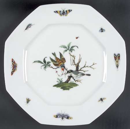 Les Oiseaux Octagonal Dessert Plate