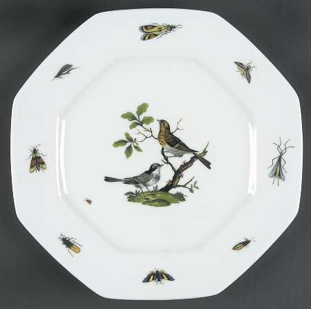 Les Oiseaux Octagonal Dessert Plate