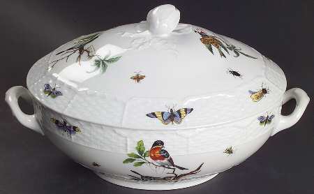 Les Oiseaux Oval Covered Vegetable