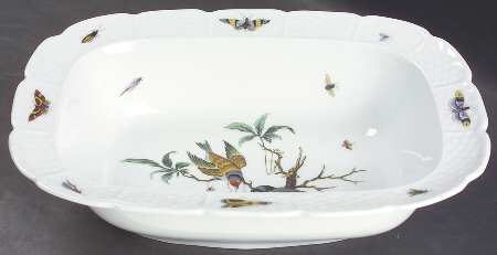 Les Oiseaux 10" Oval Vegetable Bowl