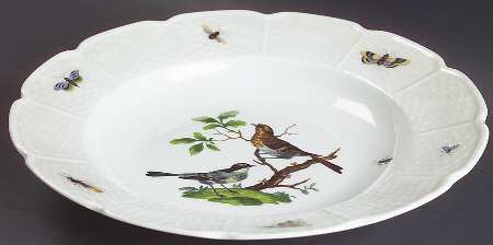 Les Oiseaux Large Rim Soup Bowl