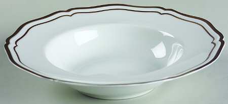 Louis XV Gold Rim Soup Bowl