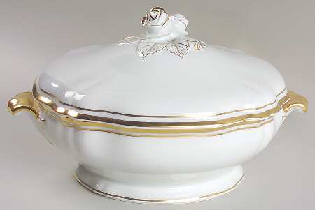 Louis XV Gold Round Covered Vegetable