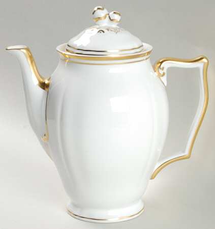 Louis XV Gold Coffee Pot & Lid