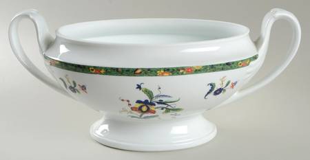 Louviers (White Background) Directoire Tureen No Lid