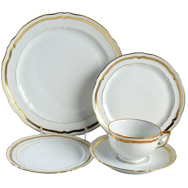 Marie Antoinette (Gold) 40 Piece Estate Set