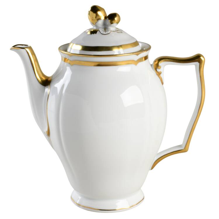 Marie Antoinette (Gold) Coffee Pot & Lid