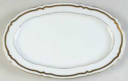 Marie Antoinette (Gold) 13" Oval Serving Platter