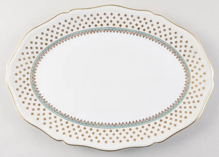 Malmaison Ivory 13" Oval Serving Platter