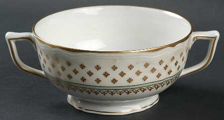 Malmaison Ivory Footed Cream Soup Bowl