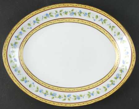 Morning Glory Ring 12" Oval Serving Platter