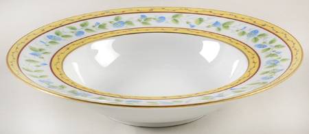 Morning Glory Ring Rim Soup Bowl