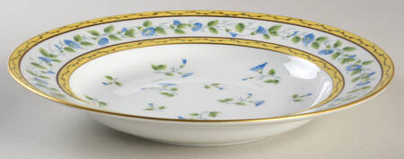 Morning Glory Spray Large Rim Soup Bowl
