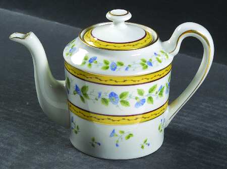 Morning Glory Spray Mini Coffee Pot & Lid