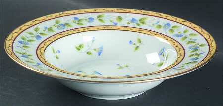 Morning Glory Spray Rim Soup Bowl
