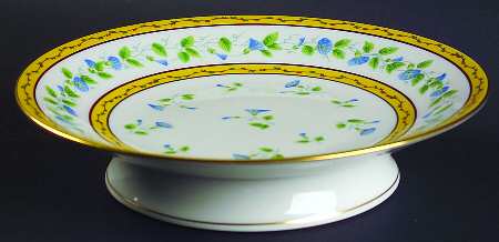 Morning Glory Spray Round Compote (Height X Width)