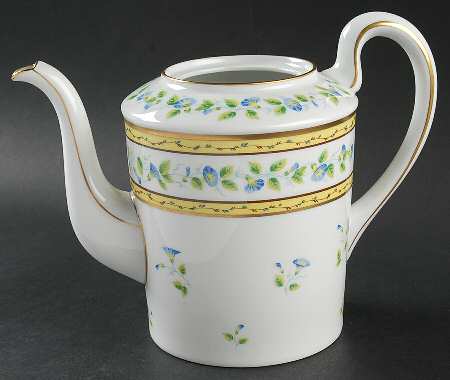 Morning Glory Spray Coffee Pot No Lid
