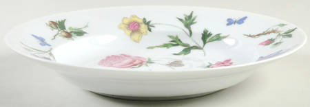 Mon Jardin Large Rim Soup Bowl by Ceralene