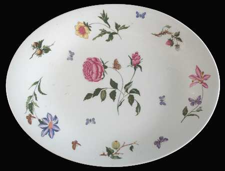 Mon Jardin 15" Oval Serving Platter by Ceralene