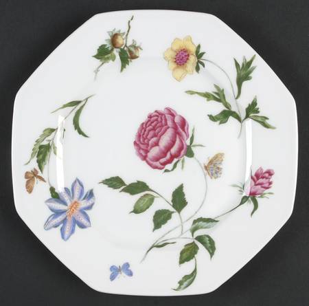 Mon Jardin Octagonal Luncheon Plate by Ceralene