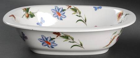 Mon Jardin 9" Oval Vegetable Bowl by Ceralene