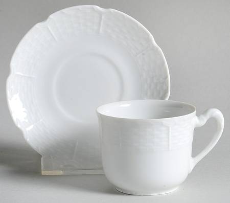 Osier Flat Demitasse Cup & Saucer Set
