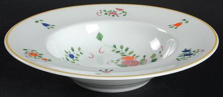 Panier Chinois White Rim Soup Bowl