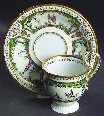 Palais Royal Footed Cup & Saucer Set