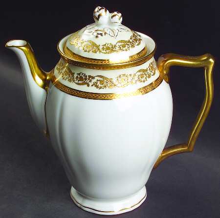 Regence (Gold Design) Coffee Pot & Lid