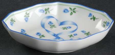 Romantique Blue Silver Tray