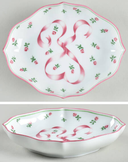 Romantique Pink Silver Tray